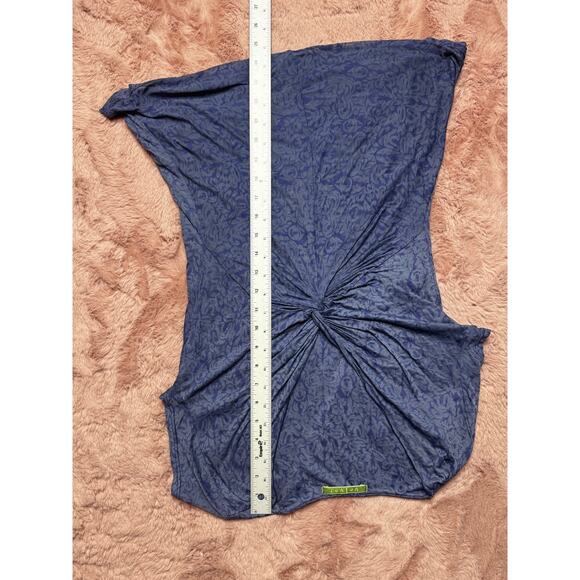 Velvet Women’s Medium Top Blue Twist Front Y2K Style Made in USA - Picture 3 of 6